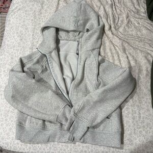 LULU SCUBA CROP ZIP🩶🤍